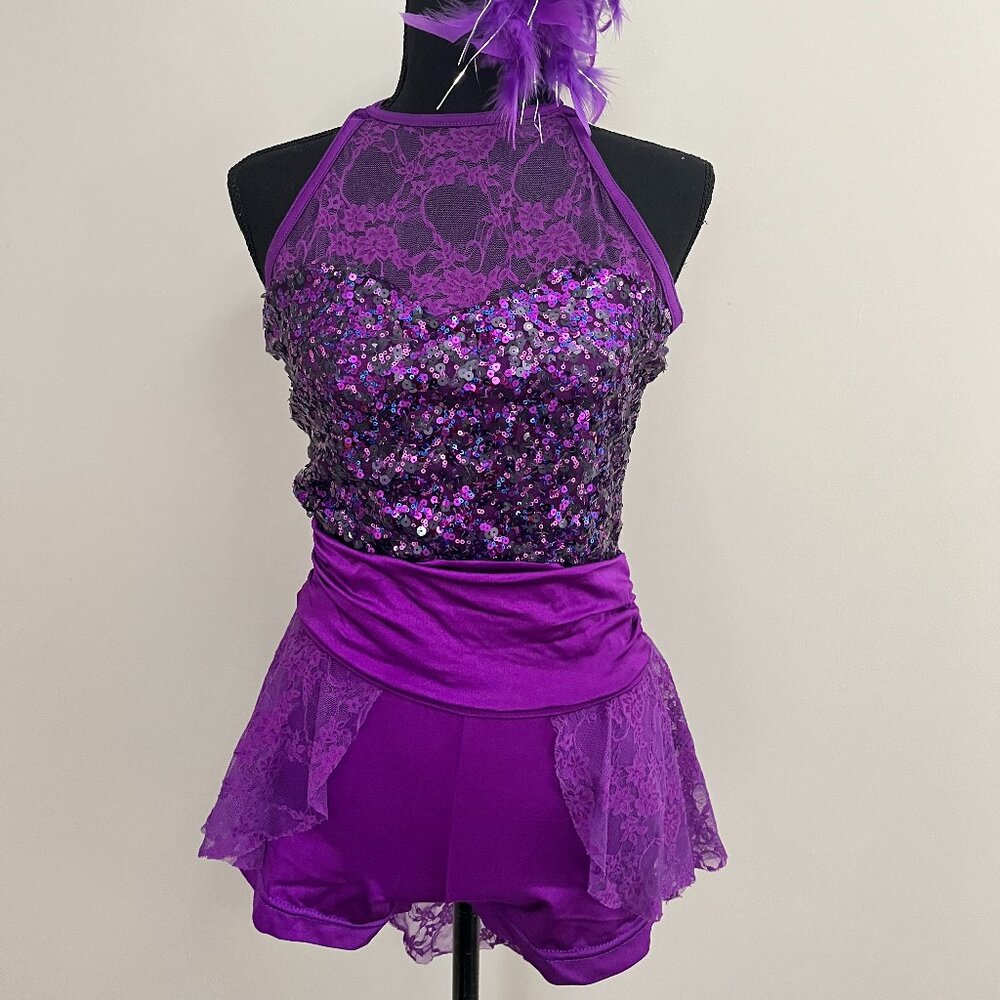 Sparkly Purple jazz, acro, even tap